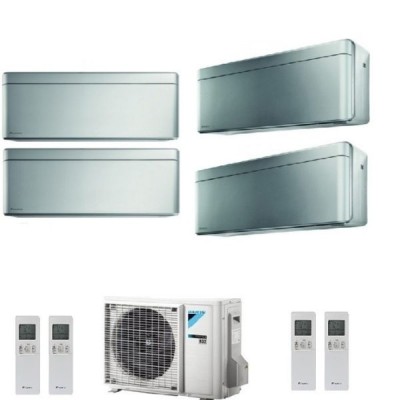 CLIMATIZZATORE DAIKIN STYLISH TOTAL SILVER QUADRIALSPLIT 9000+9000+9000+9000+4MXM68M/N R32