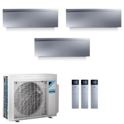 CLIMATIZZATORE DAIKIN EMURA III SILVER TRIALSPLIT 9000+9000+12000+3MXM68N INVERTER R-32 WI-FI