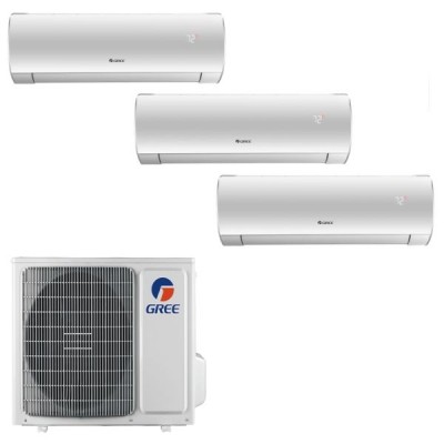 CLIMATIZZATORE GREE FAIRY TRIALSPLIT 9000+12000+12000+GWHD(24)NK6OO INVERTER R-32 WI-FI