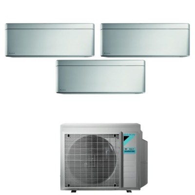 CLIMATIZZATORE DAIKIN STYLISH TOTAL SILVER TRIALSPLIT 12000+12000+12000+3MXM68 R32