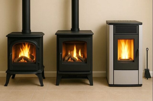 Stufa a legna, a gas o a pellet? Differenze e quale scegliere