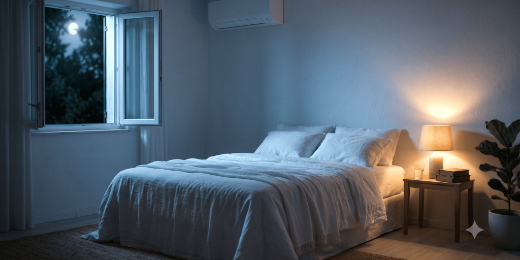 Caldo e sonno: come climatizzare la camera da letto senza rischiare la salute